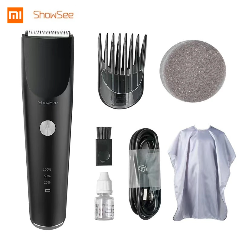 

Xiaomi Mijia Electric Hair Clipper Showsee Professional Hair Cutting Machine Ceramic Steel Cutter Hair Trimmer for Men Barber