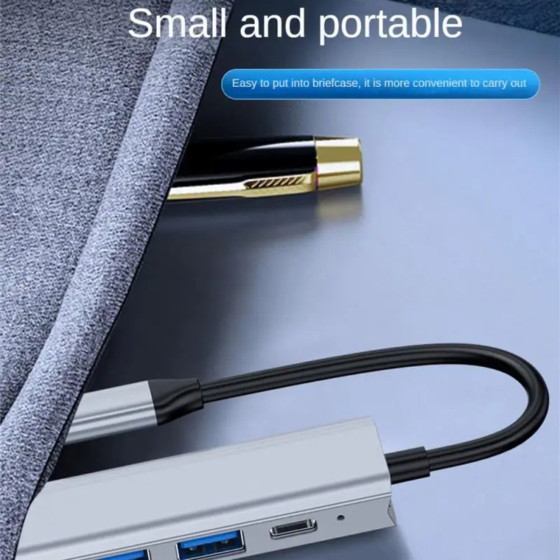 

High Speed Transmission Computer Converter Fast Charging --compatible Computer Hub 4-in-1 Laptop Extender Converter