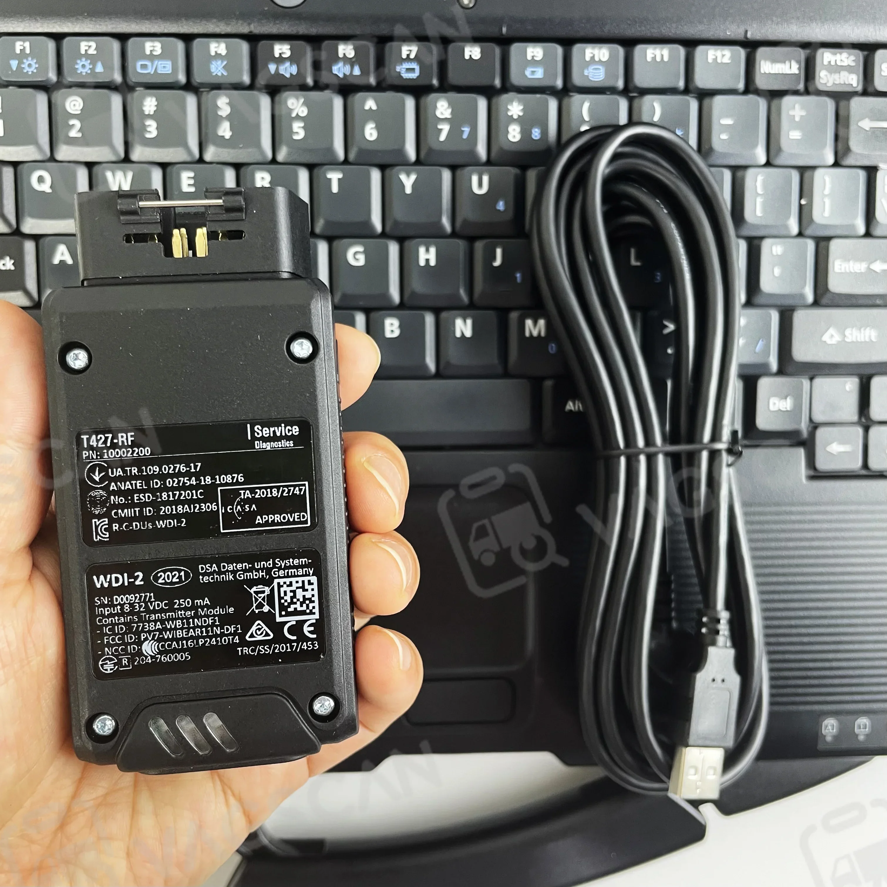 Диагностический инструмент для грузовика T427 WDI-2 беспроводной диагностический