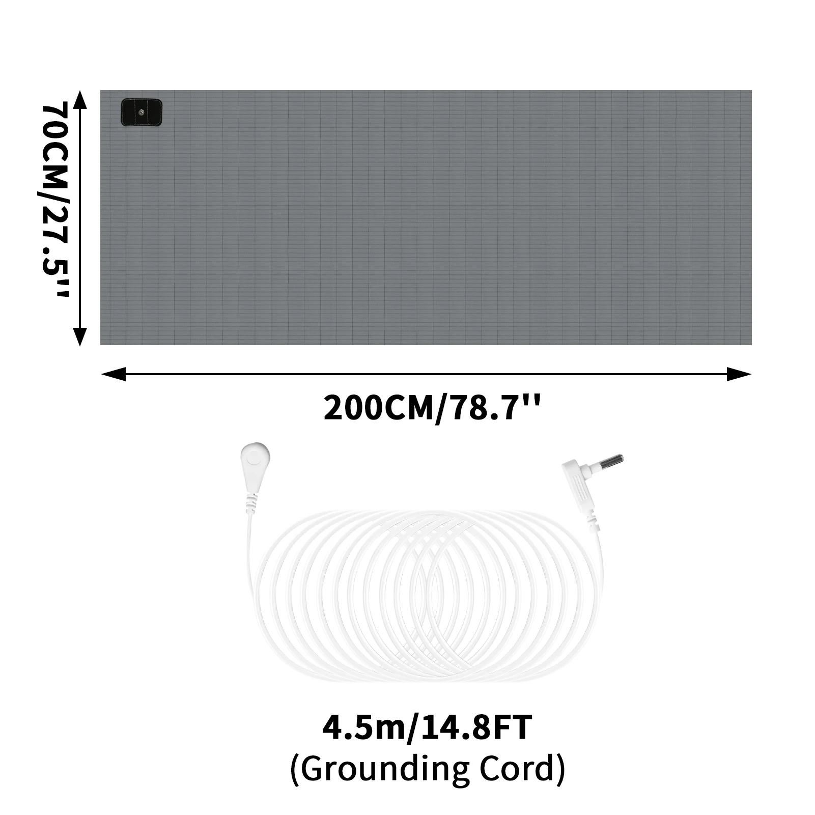 

Заземляющая простыня KOVOLNYY из органического хлопка с серебряным волокном