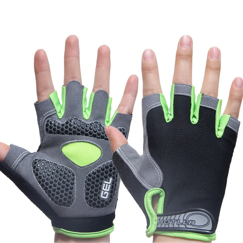 

HOT Cycling Anti-slip Anti-sweat Men Women Half Finger Gloves Breathable Anti-shock Sports Gloves Bike Bicycle Glove