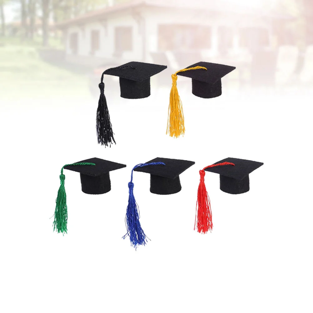 

Graduationbottle Cap Hat Toppers Mini Party Supplies Cover Grad Hats Decoration Class
