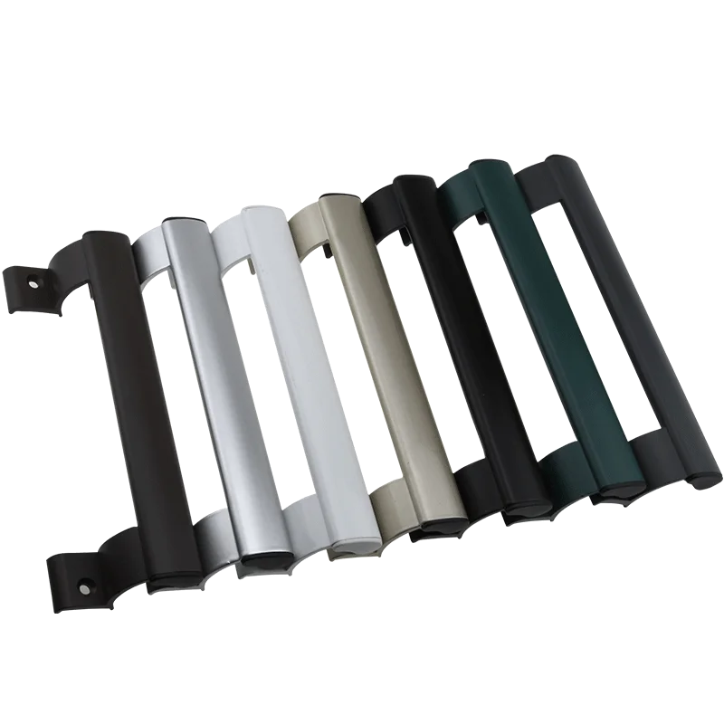 

Salad hands sliding door aluminum alloy plastic door with the shake handshandle pull handle