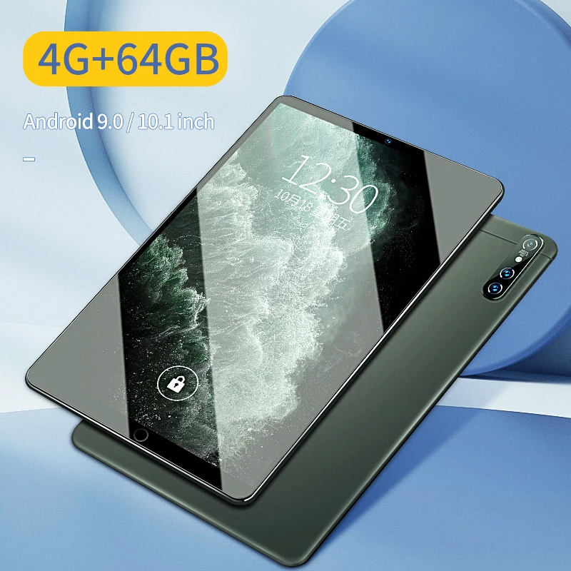 2023 New 10.1 Inch 4G+64GB Android 9.0 Tablet PC Full Netcom Large Screen Mobile Phone Student Learning Game Tablet Pc