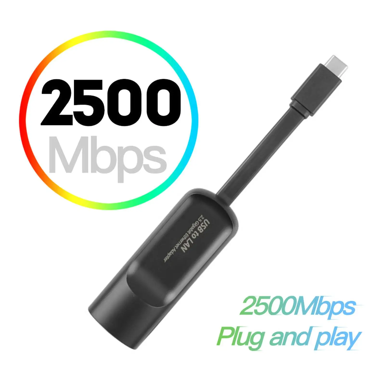 USB 3 0 Ethernet к RJ45 2 5G Проводной адаптер Type-C конвертер сетевой концентратор Lan для Windows