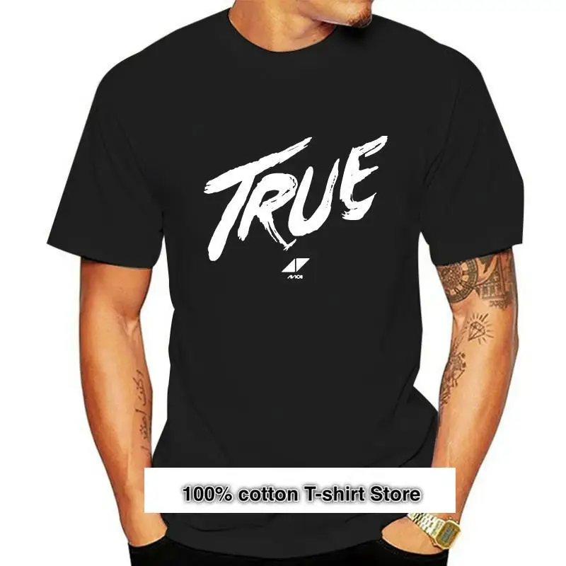 

AVICII True New-Camiseta para hombre, цвет черный