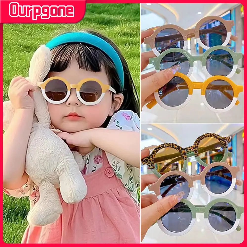 

Новинка 2023, модные детские солнцезащитные очки, защитные очки, очки с запахом, круглые солнцезащитные очки с мультяшными звездами, очки для детей