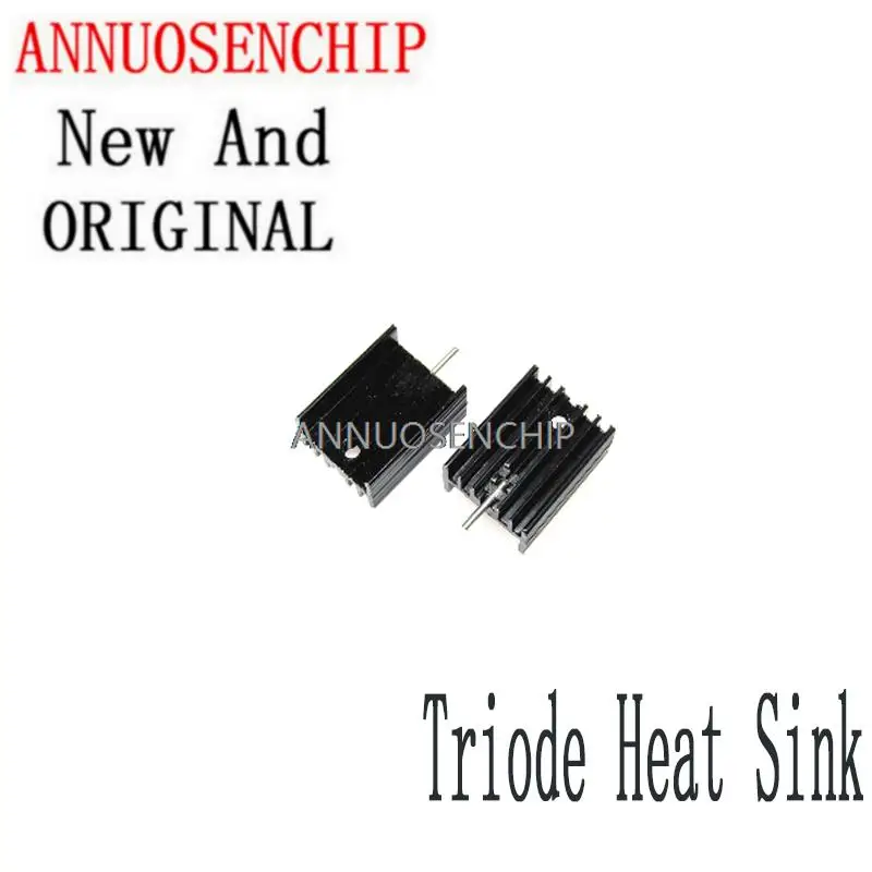 

10PCS black 15*10*20MM 10 * 15 * 20 MM TO-220 15x10x20mm 220 Transistor Aluminum Radiator Heat Sink With 1Pin Triode Heat Sink