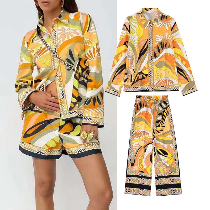 

Summer Suits 2022 New 2 Piece Set Elastic Waist Women Suits Casual Chic Elegant Vacation Pants Suits Fashion Street Women Suit