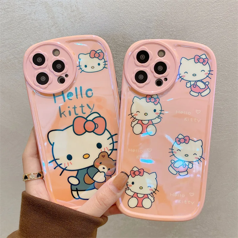 

Luxury Blingbling Kwaii Kitty Cat Phone Case For IPhone 13 Case Women 11 Pro Max 12 Xr Xs Max Animal Glitter Cover Girls