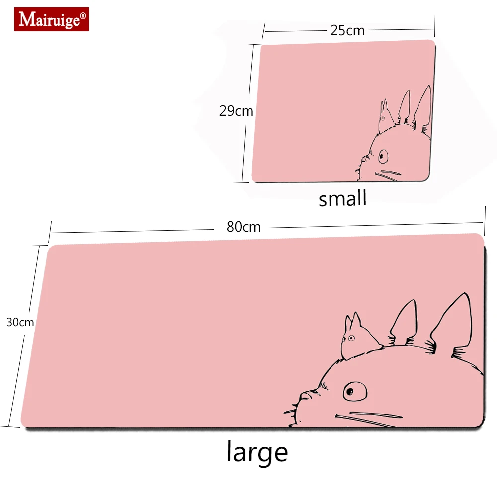 

Totoro Kawaii Mouse Pad Gamer Computer Mouse Pad Gaming Mouse Mat 30x80cm Mouse Pad Cute Pink Large Mousepads Desk Accessory Pad
