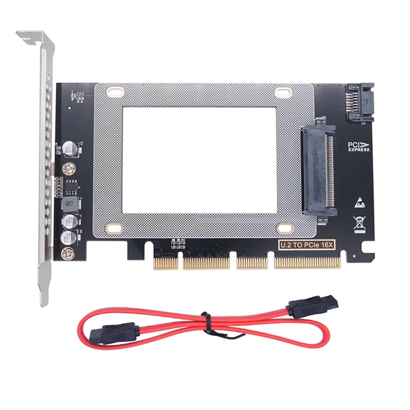 

PCI-E 16X to U.2 Adapter Card PCI-E X16 to Single-Port U.2 NVME Expansion Card PCI to U.2 Riser Card