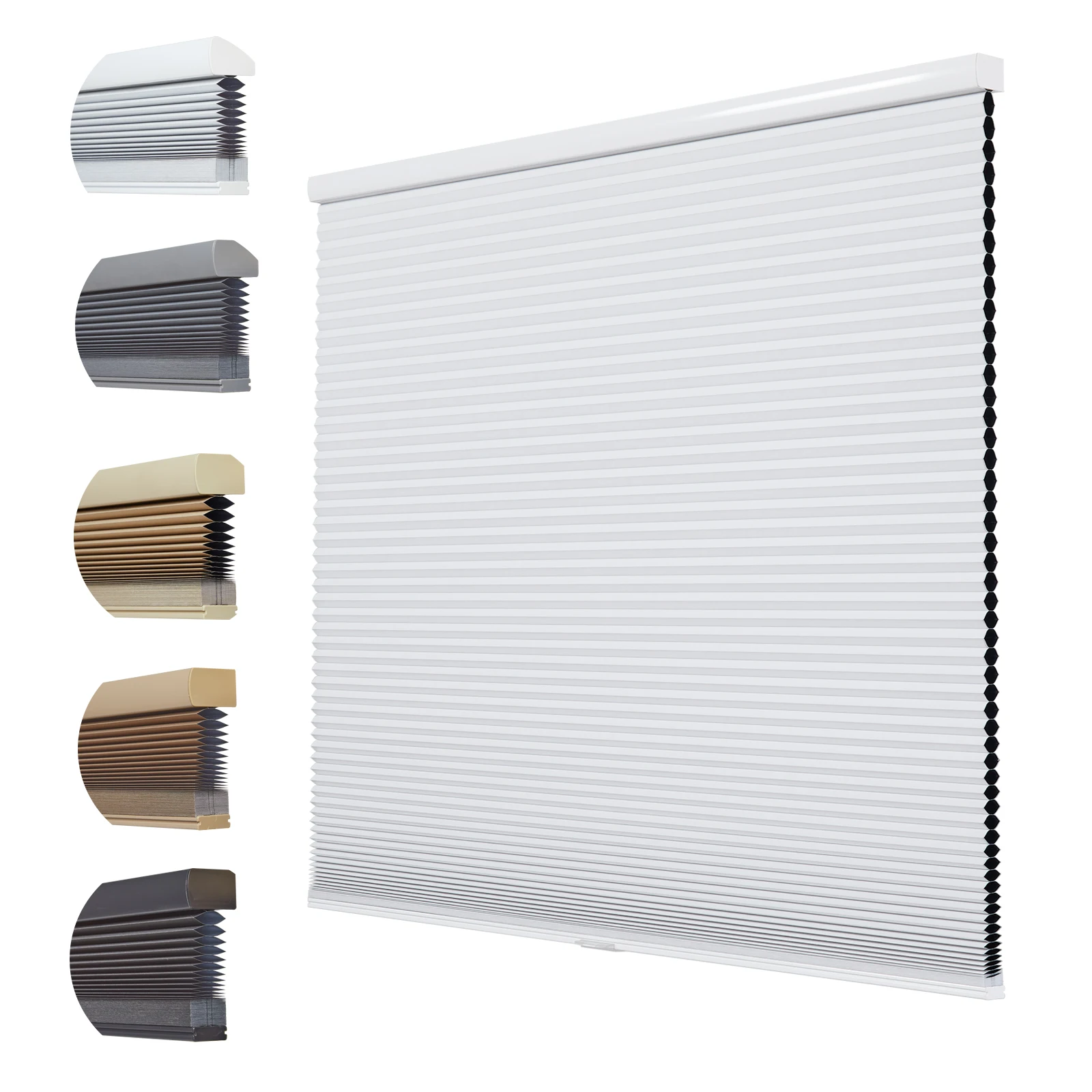 For Windows Blackout 1.5" Single Cell Bottom Up Blinds For H
