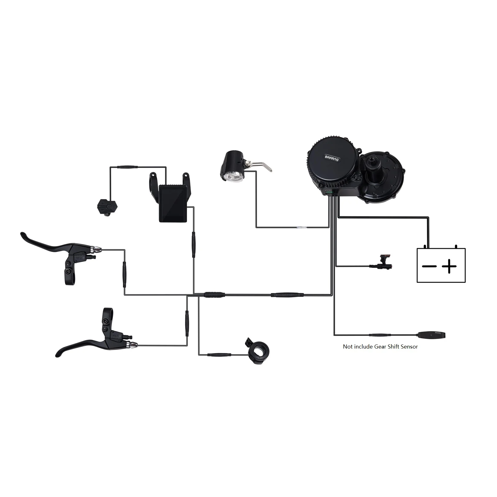 Bafang BBS02B BBS01B48V 750W 500W 36V 350W 250W Средний привод Велосипедный электрооборудование набор конверсии электровелосипеда ebike новая версия. - Фото №1