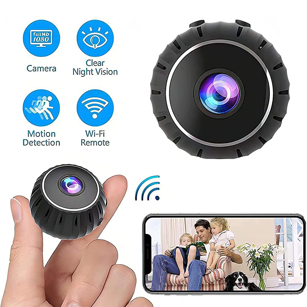 

LAMJAD 1080P Wi-Fi мини-камера Беспроводной видеорегистратор ночного видения видеокамера видеонаблюдения с обнаружением движения монитор камеры s