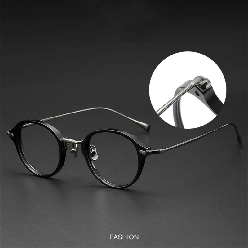 Круглые очки для близорукости в стиле ретро японская брендовая прозрачная