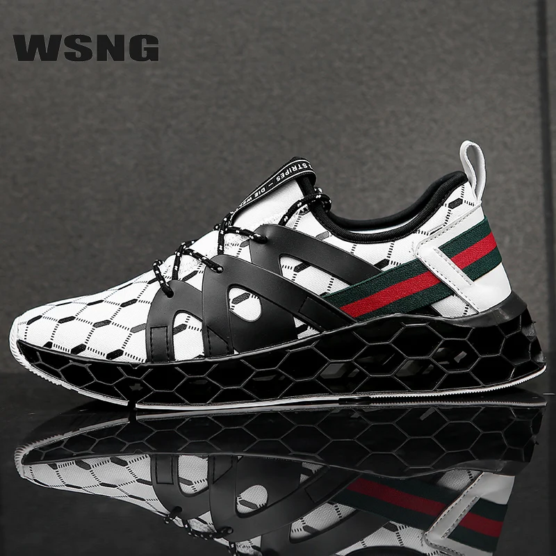 

WSNG Black Technology Blade Casual Sports Shoes Non-slip Waterproof Breathable Comfortable Plus Size Men's Shoes Loisirs