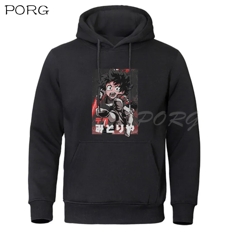 

Худи Midoriya Izuku в стиле боку с надписью «No Hero»
