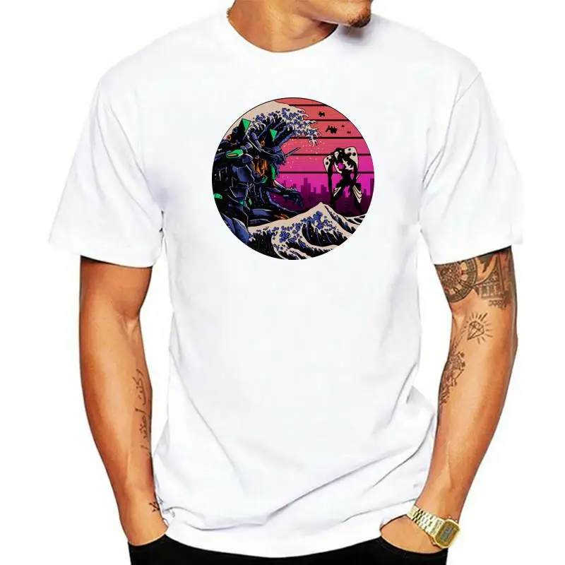 

Men'S Retro Wave Eva T-Shirt Size M-3Xl High Quality Casual Printing Tee Shirt