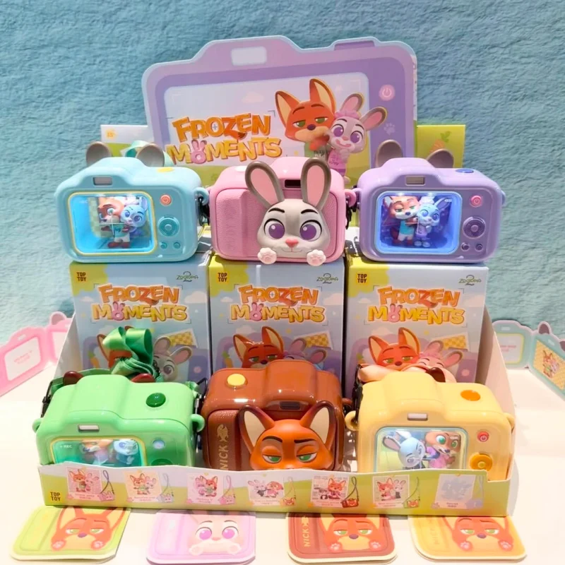 Фото Новинка! Оригинальные коллекционные фигурки Toptoy Zootopia Джуди и Ник из серии Frozen Moment в слепых коробках. Модели-украшения. Игрушки-сюрпризы. №2