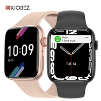 kiobez new smart watch 2022 wireless charging smartwatch bluetooth calls watches men women fitness bracelet custom watch face