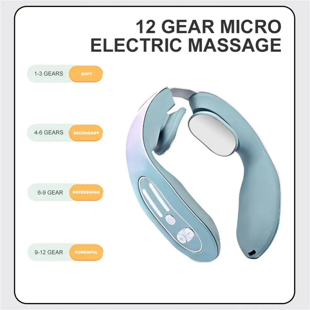 

Electric Cervical Massager Shoulder Cervical Vertebra Hot Compress Pulse Massager Neck Physiotherapy Instrument Pain Relief Tool