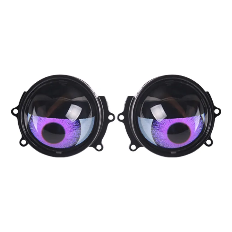 Фото NXY NX65 LED Demon Eye 3 дюйма 12В 30Вт RGB с управлением через приложение H4 H7 H11 9005 8 режимов, автомобильные фары DRL, декоративный комплект ламп Angel Eye №2