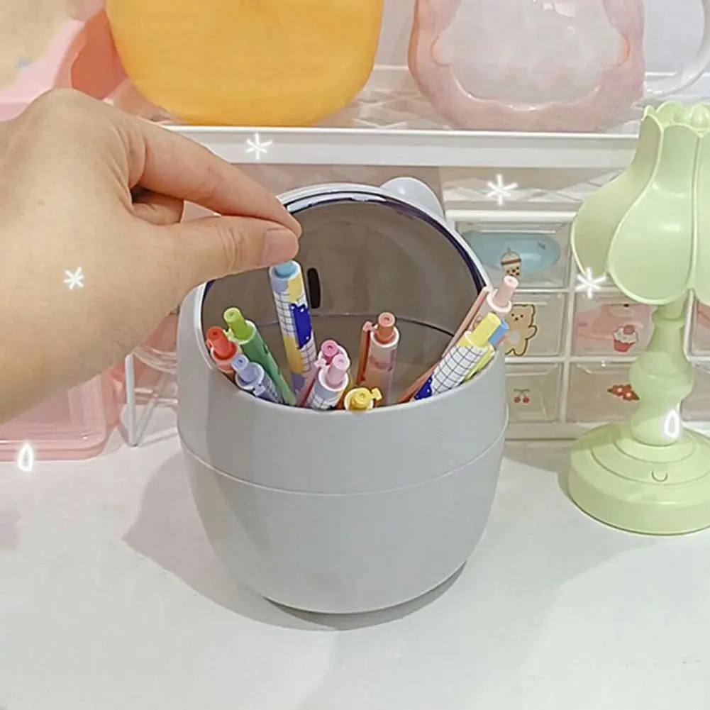 

Waste Bin Fashion Eco-friendly Desktop Garbage Box Large Capacity Multi-function Mini Wastebasket