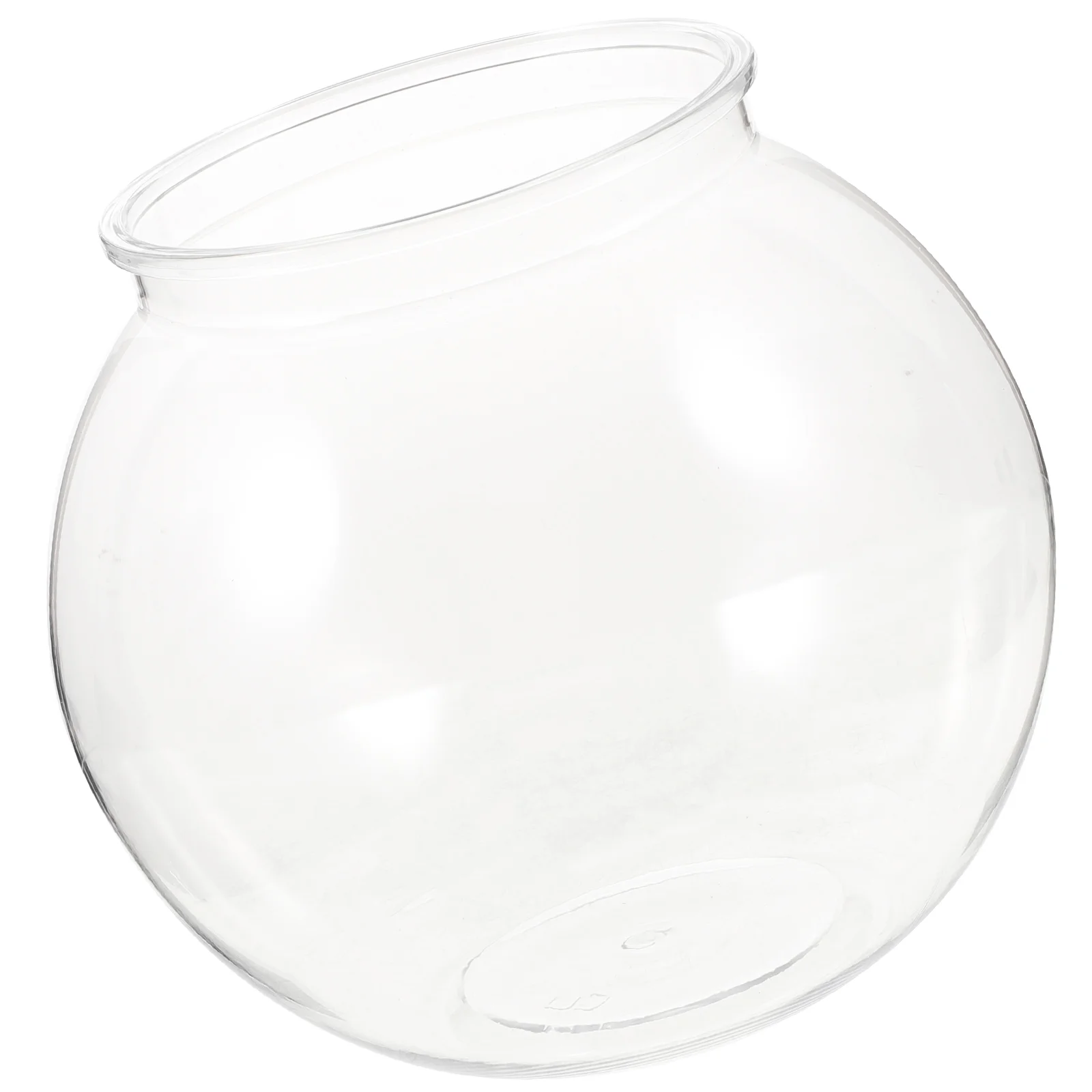 

Bowl Tank Plastic Aquarium Bowls Goldfish Betta Globe Gallon Candy Round Vase Terrarium Holder Desktop Clear Fishbowl Vases Mini