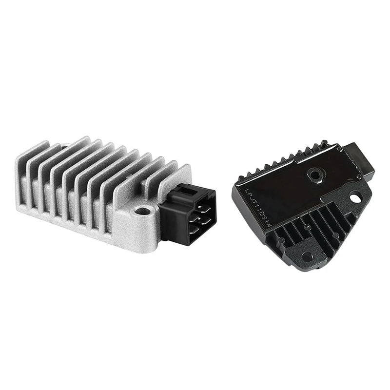 

2 Pcs Motorcycle Accessories: 1 Pcs Aluminum Voltage Regulator Rectifier & 1 Pcs Regulating Rectifier