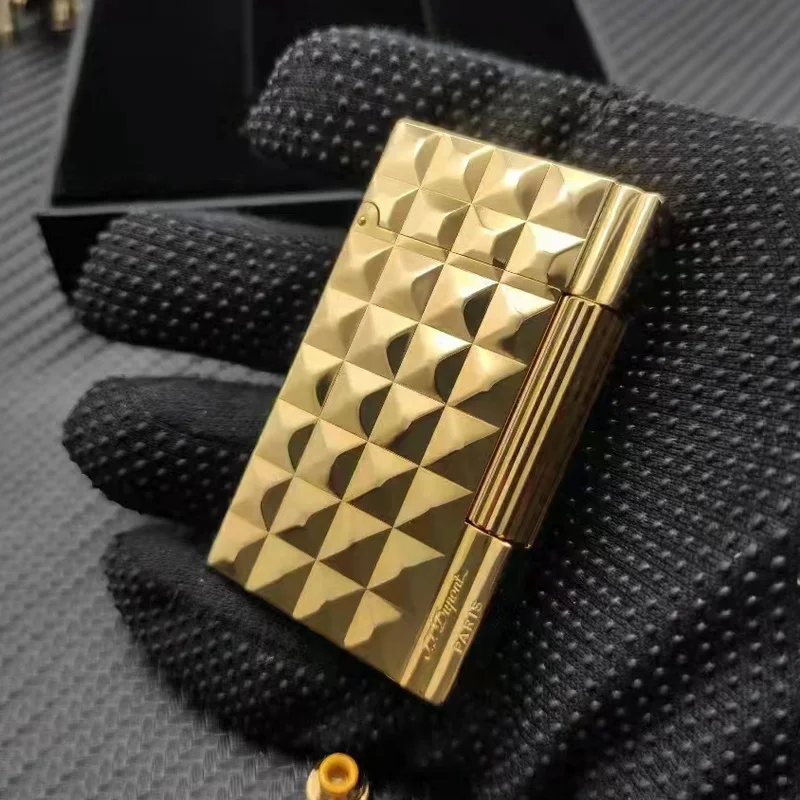

Retro Pure Copper ST Dupont Gas Lighter Bright Sound Inflatable Cigarette Lighter Exquisite Smoking Accessories
