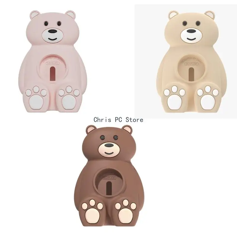 

H8WA Cartoon Animal Bear Charge Rack Base Charging Dock Station for iOS Watch SE 1-7