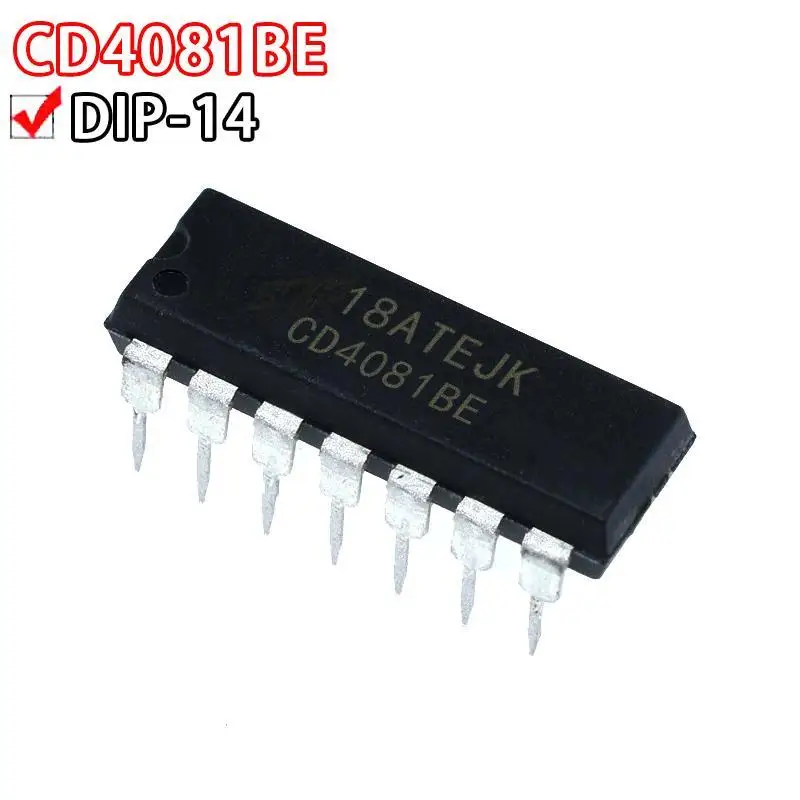 10 шт. CD4081BE DIP14 CD4081 DIP 4081 4081BE DIP-14 Новый и оригинальный IC