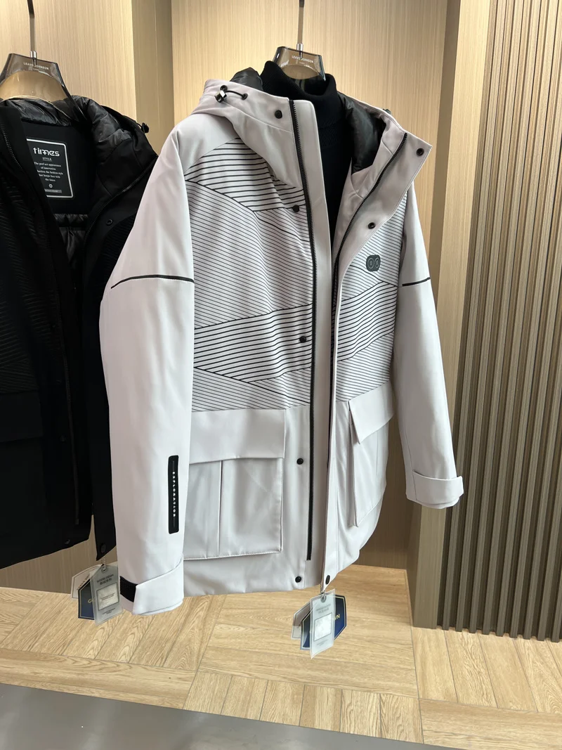 Зимнее Новое мужское пальто Мужская модная пуховая куртка с капюшоном для мужчин