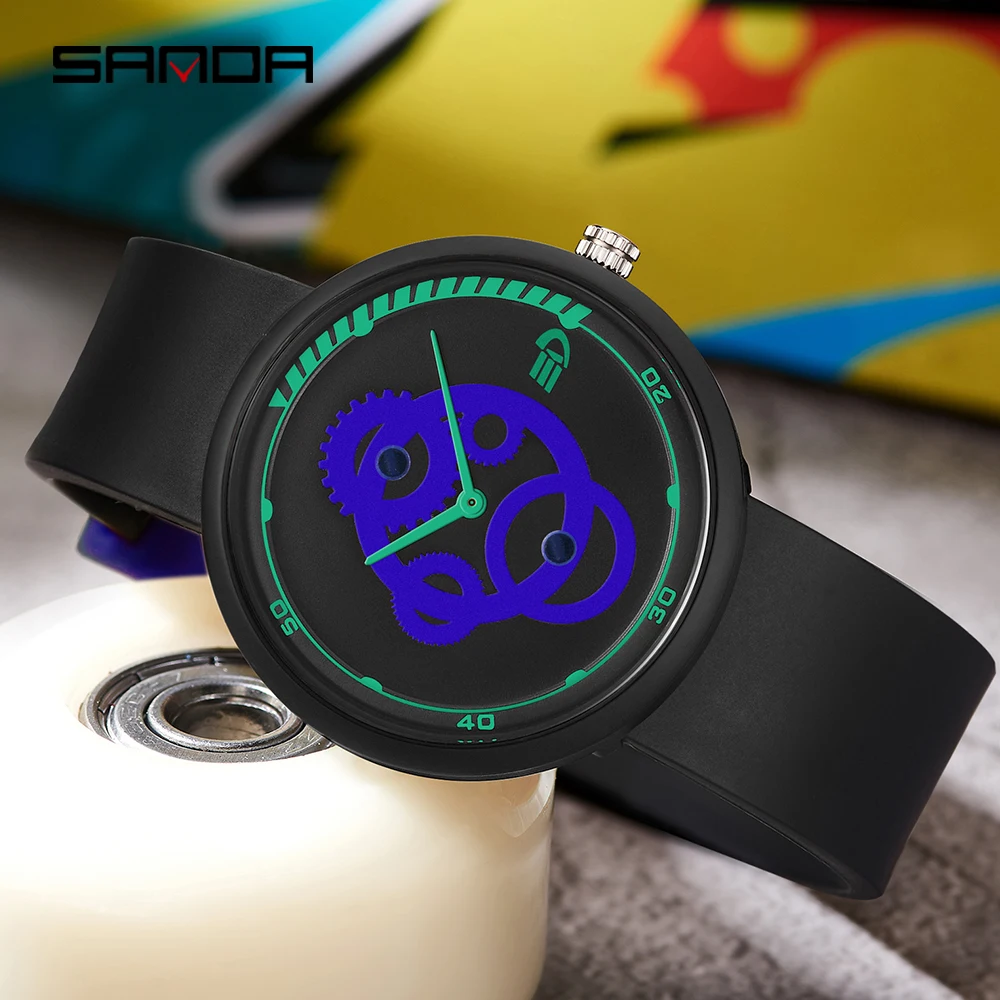 

SANDA 2023 New Sport Military Men's Watches Casual Quartz Watch 50M Waterproof Wristwatch Man Shock Clock relogio masculino 3216