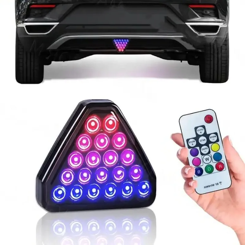 

Светодиодные Сигнальные огни, яркие красные динамические лампы, 19 ламп, задний стоп-сигнал для автомобиля, стробоскоп для бампера, пилота, задние фонари безопасности