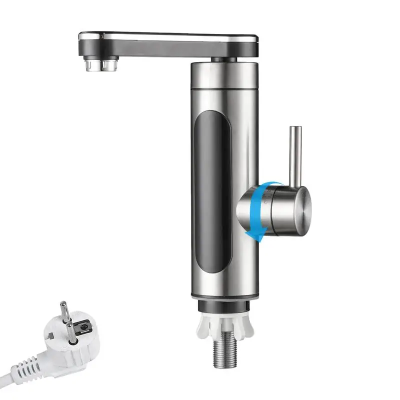

Hot Water Heater Electric Faucet Tankless Tap Water Faucet Fast Heating Electric Rotatable With LED Digital Display 3300W