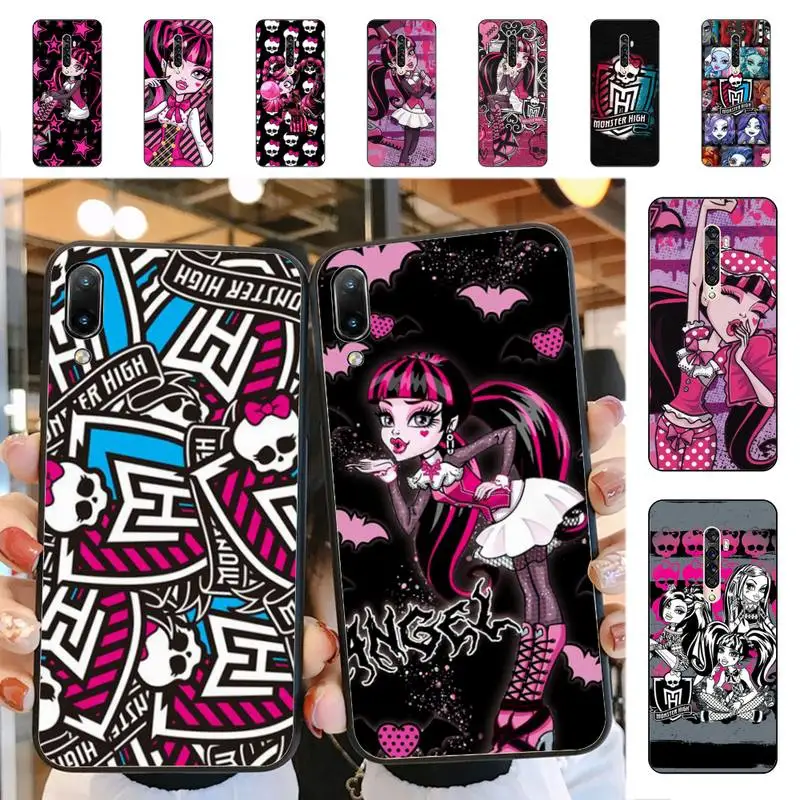 

M-Monster Cartoon High Phone Case for Vivo Y91C Y11 17 19 17 67 81 Oppo A9 2020 Realme c3 funda