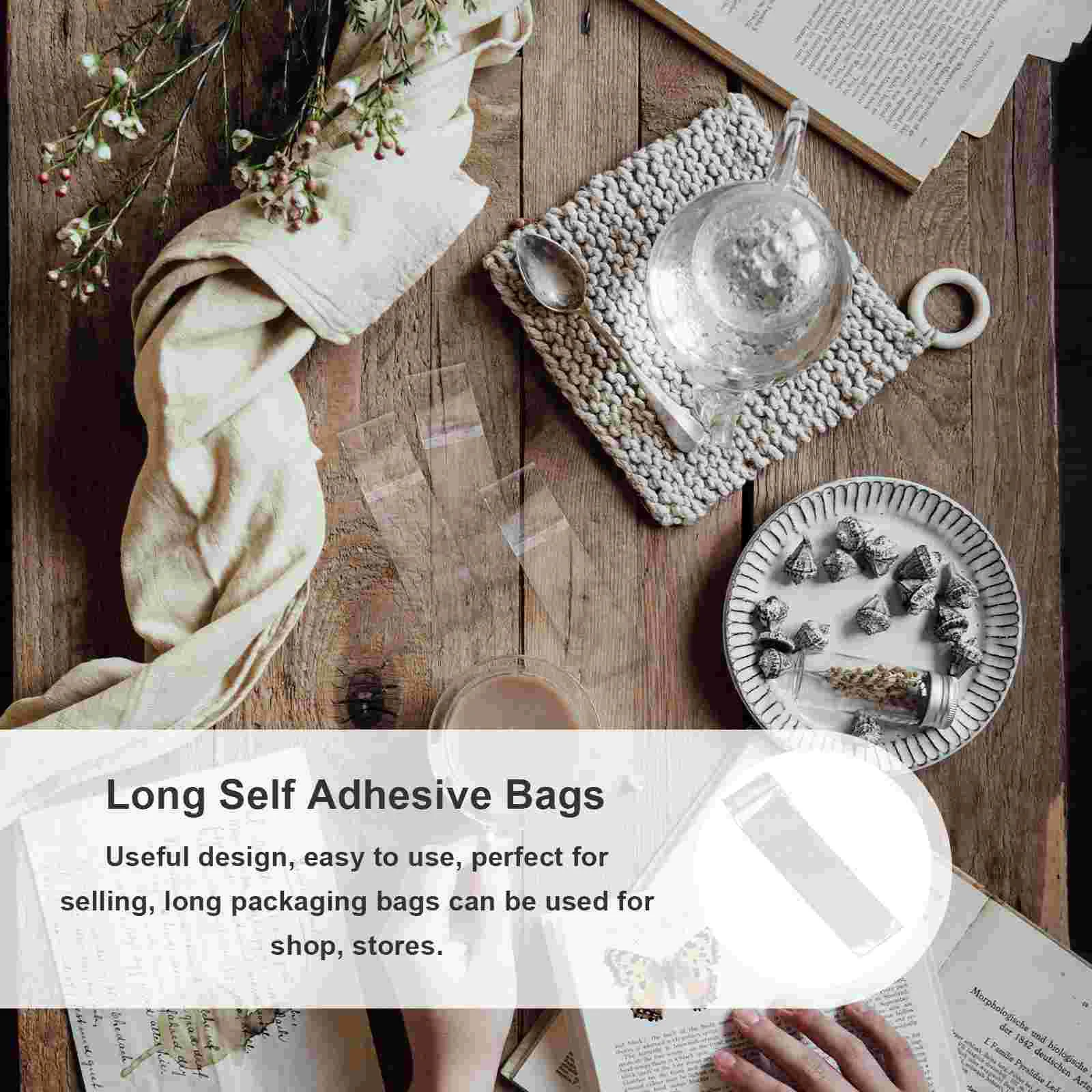 500 шт. прозрачные пакеты OPP для упаковки самоклеящиеся упаковочные карандашей