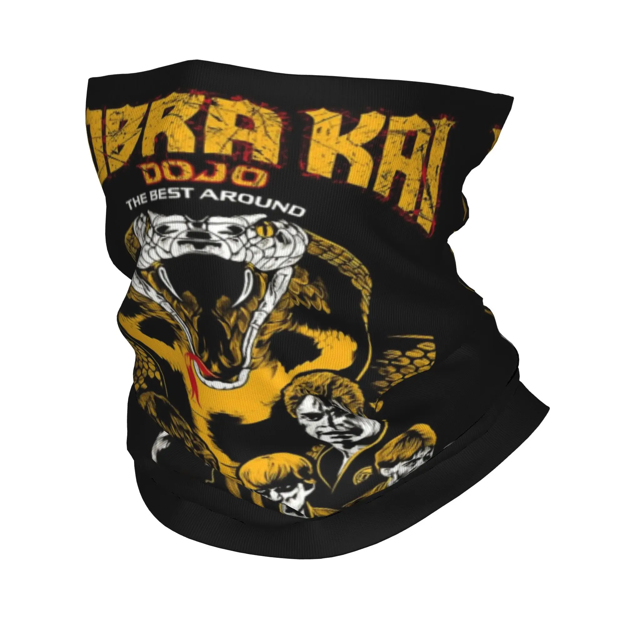 Фото Многофункциональный бафф-бандана Cobra Kai с защитой от УФ-излучения для мужчин и женщин, головной убор в стиле The Karate Kid, тубус-балаклава №1