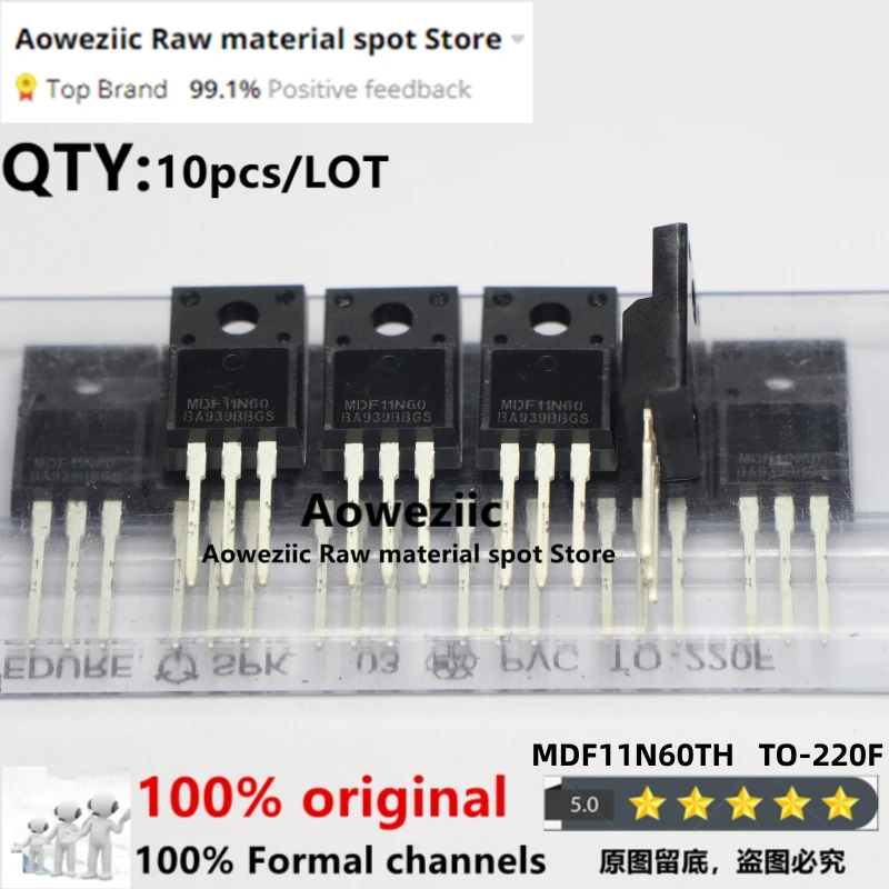 Aoweziic 100% новый импортный оригинальный MDF11N60TH MDF11N60 TO-220F MOS FET 600V 11A