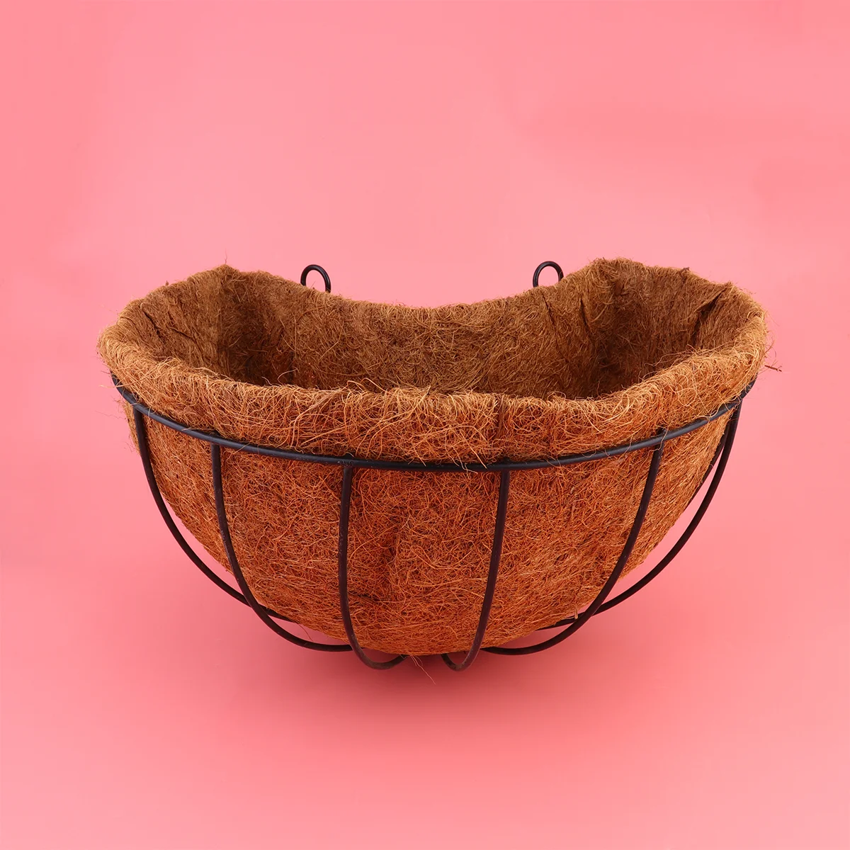 

1pc Durable Decorative Practical Palm Flower Basket Iron Art Family Co-worker