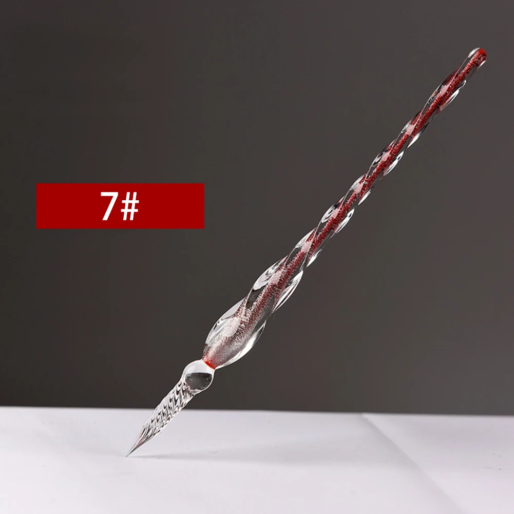 

Glass Signature Pen Fountain Pens Gel Pens Crystal Dip Sign Craft Collection Offices School Stationery