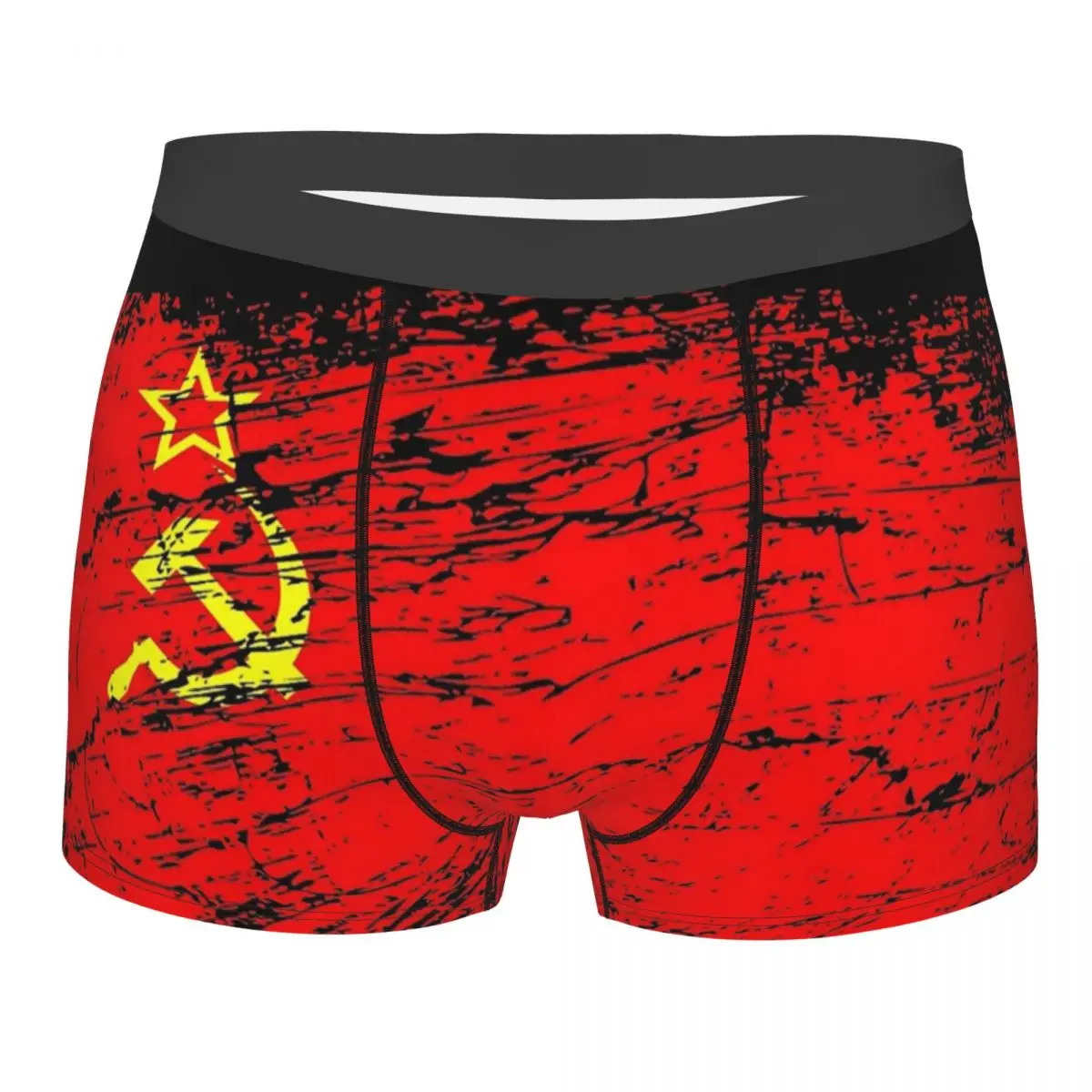 

Man Soviet Union USSR Russia Flag Boxer Shorts Panties Soft Underwear Communist Socialist Male Hot Underpants