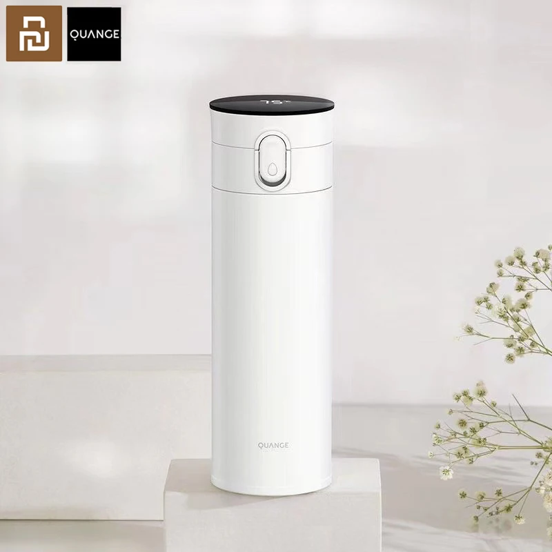 

Xiaomi Youpin Quange Smart Insulation Cup Portable Stainless Steel Minimalist Water Cup Temperature Display Trend Tea Cup Large