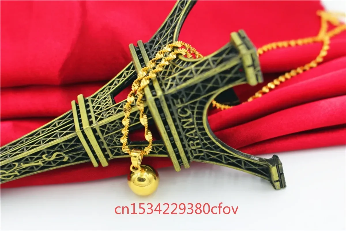 Золотое ожерелье в европейском стиле Женская модная Маленькая подвеска с