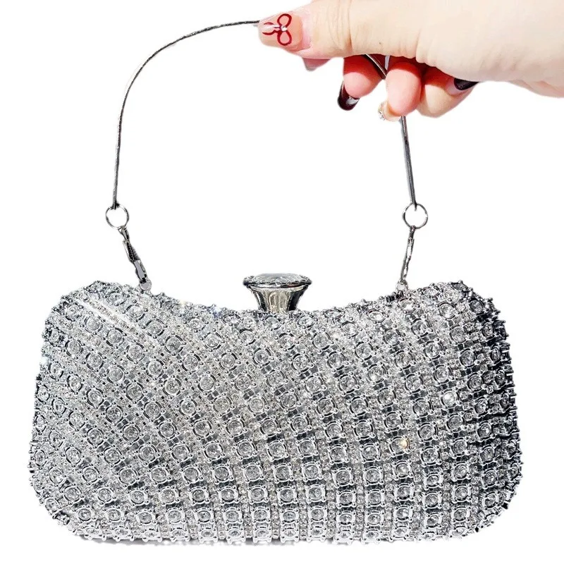 Весна и лето 202 новый цветной клатч с драгоценными камнями обеденная сумка