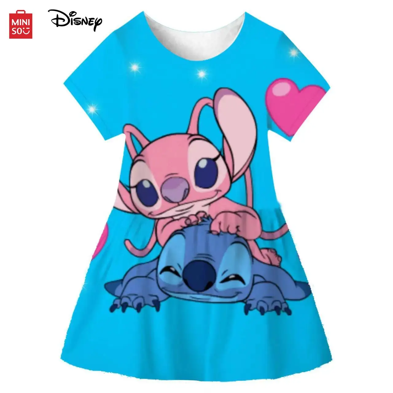 Приключения Диснея Стич наряд для девочек летнее платье Vaiana модная одежда