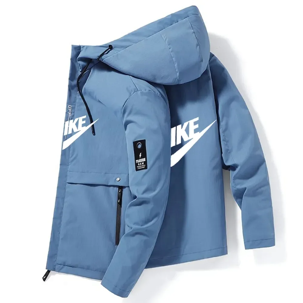 

Мужская куртка-бомбер на молнии, Повседневная рабочая куртка, модная внешняя искусственная кожа, весна и осень, 2023