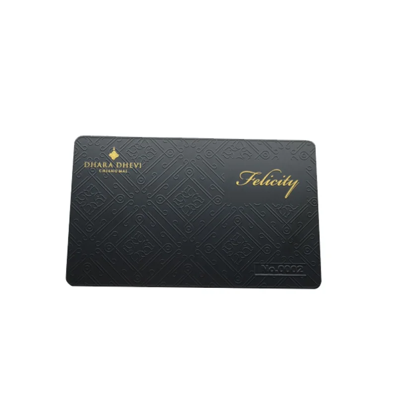

black business card metal stainless steel card